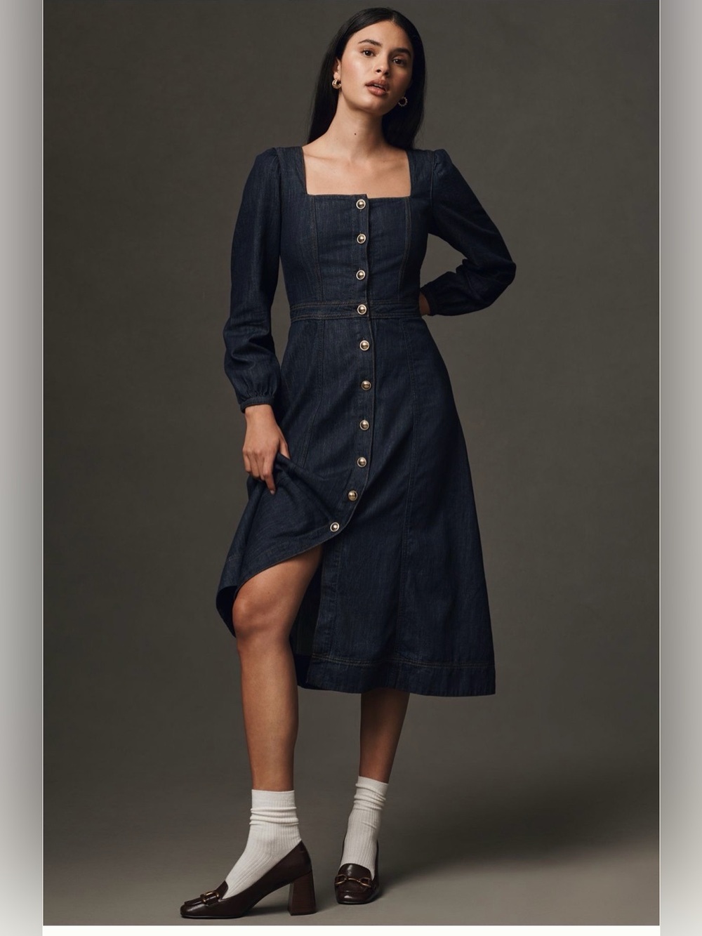 Reformation Celeste Denim Maxi Dress